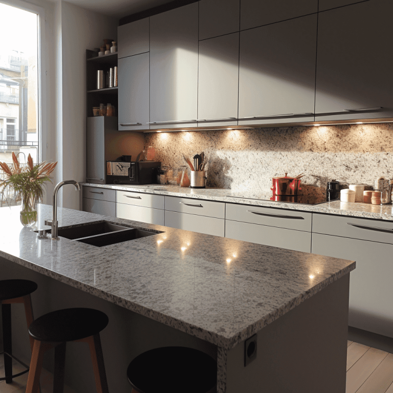Plan de Travail en Granit Blanc "SF"