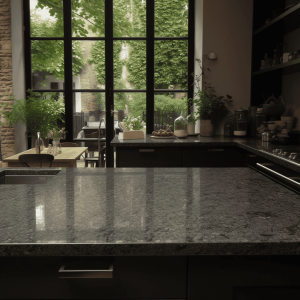 Plan de travail granit azul platine
