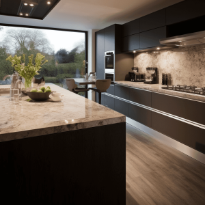 Plan de travail marbre cedre