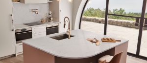 Plan de Travail Quartzite Calacatta Botanica