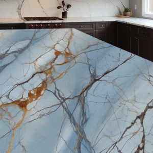 Plan de Travail Quartz Bleu Rome