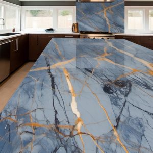 Plan de Travail Quartz Bleu Rome