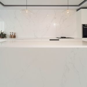 Plan de Travail Quartz Alabaster Blanc