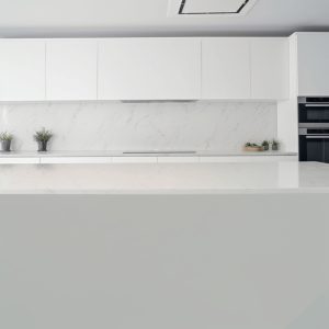 Plan de Travail Quartz Alabaster Blanc