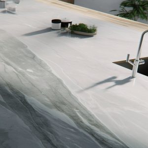 Plan de Travail Quartz Acquatique
