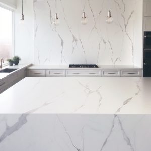 Plan de Travail Quartz Calacatta Alto