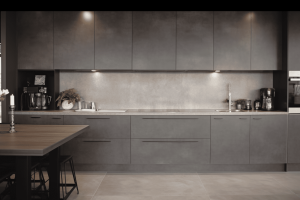 Plan de travail marbre gris profond