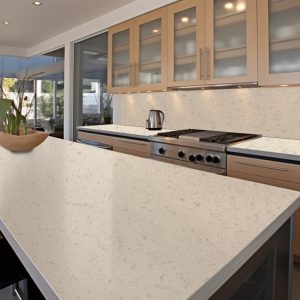 Plan de Travail Cuisine Quartz Brich Pental