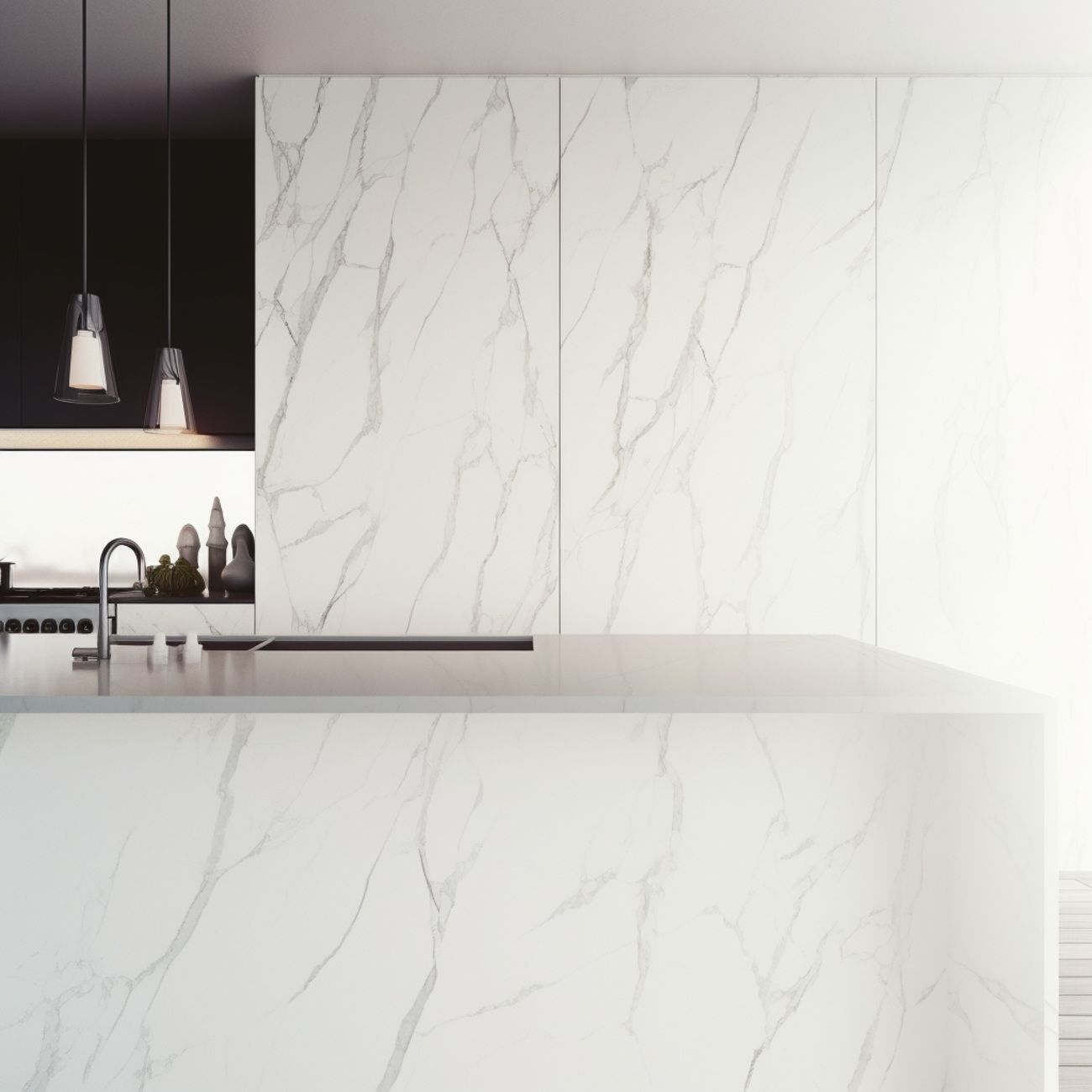 Plan de Travail Quartz Pas Cher - "Calacatta Sierra" – Image 2