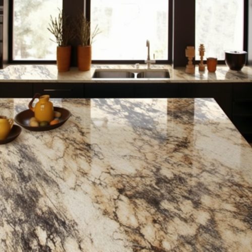 Plan de Travail en Granit Blanc « Tigre » 9