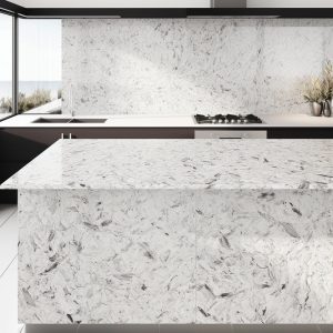 Plan de Travail Cuisine Quartz Artctic