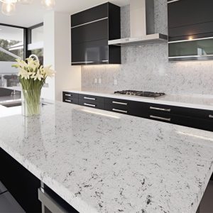 Plan de Travail Cuisine Quartz Artctic