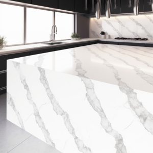 Plan de Travail Cuisine Quartz Borghini Pental