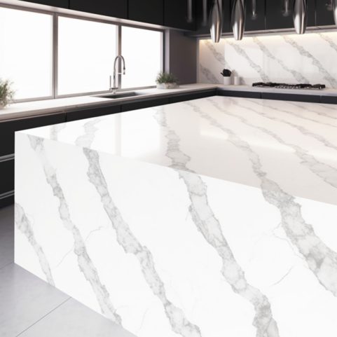 Plan de Travail Cuisine Quartz – “Borghini Pental”