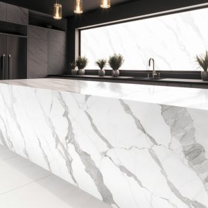 Plan de Travail Cuisine Quartz Borghini Pental