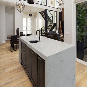Plan de Travail Cuisne Quartz Calacatta Montreal