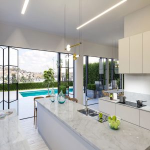 Plan de Travail Cuisne Quartz Calacatta Montreal