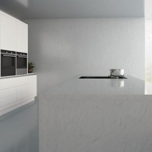 Plan de Travail Cuisine Quartz Gris Galant