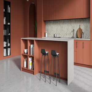 Plan de Travail Quartz Blanc Calacatta Miraggio Sienna