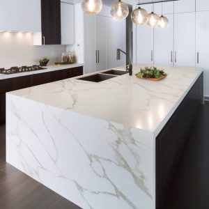 Plan de Travail Quartz Blanc Calacatta Ultra