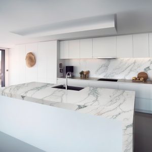 Plan de Travail Quartz Blanc Féerique