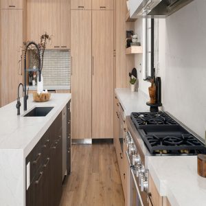 Plan de Travail Quartz Calacatta Miraggio Duo