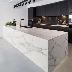Plan de Travail Quartz Calacatta Vicenza Finition Mate