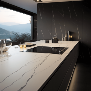 Plan de Travail Quartz Laza Night