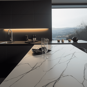Plan de Travail Quartz Laza Night