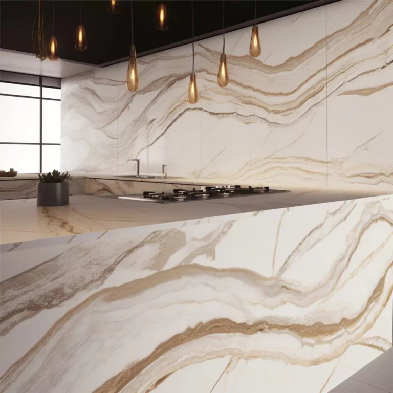 Plan de Travail Quartz Pas Cher Brittanicca Gold