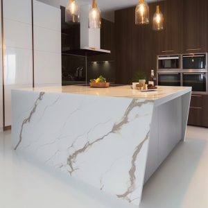 Plan de Travail Quartz Pas Cher Calacatta Izaro