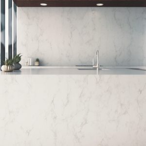 Plan de Travail Quartz Pas Cher Carrara Mist