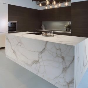 Plan de Travail Quartzite Blanc Calacatta Monaco