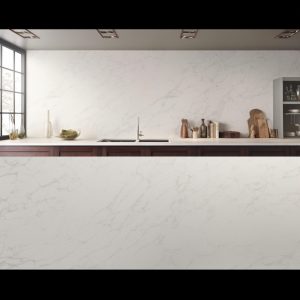 Plan de Travail Quartzite Blanc Carrara Caldia