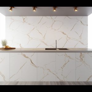 Plan de Travail Quartzite Pas Cher Calacatta Laza Oro