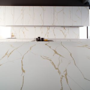 Plan de Travail Quartzite Pas Cher Calacatta Laza Oro