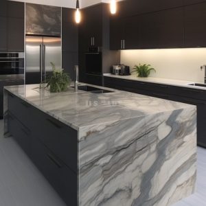 Plan de Travail Quartzite Pas Cher Gris Mercure