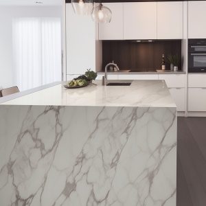 Plan de Travail Quartz Calacatta Valentin
