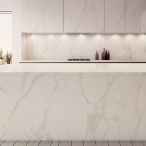 Plan de Travail Quartz Calacatta Valentin