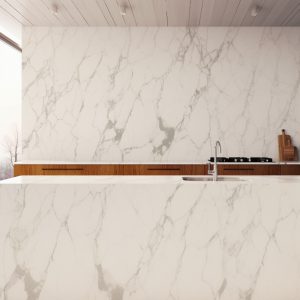 Plan de Travail Quartz Calacatta Valentin