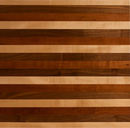 Plan de Travail en Bois Mixé – « Érable, Cerise & Noyer » 7