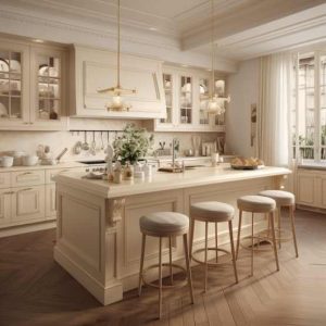 plan de travail cuisine en céramique calce