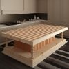 Plan de Travail en Bois Mixte – « Érable & Cerise » 11