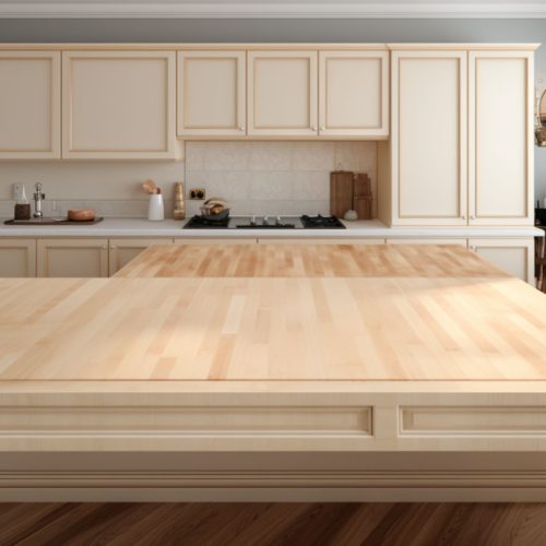 Plan de Travail en Bois Tendre – « Érable Tendre » 8