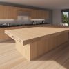 Cuisine Blanche Plan de Travail Bois – “Aubier de frêne” 17