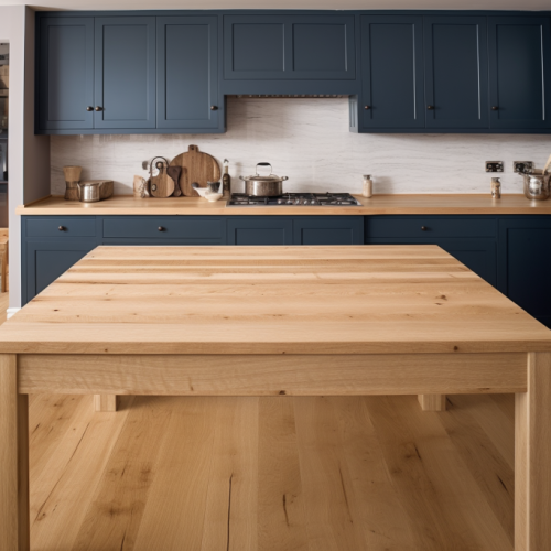 Plan de Travail en Bois Rustique – « Rustic White Oak » 11