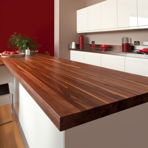 Plan de Travail en Bois Foncé – “Wenge” 11