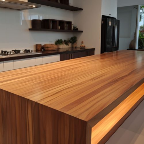 Plan de Travail Teck – « Bois Burmese Teak » 11