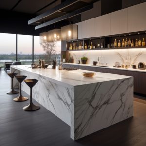 plan de travail ceramique I Naturali Calacatta Michelangelo