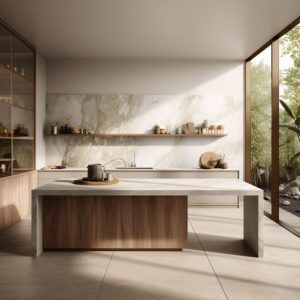 plan de travail ceramique Oxide Bianco